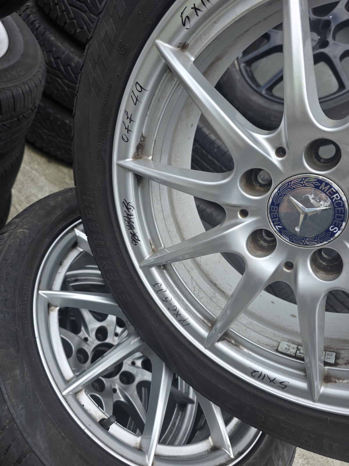 Mercedes Benz Mag Wheel Set 5x112 Stud Pattern/ Wheel Size 17x6.5 JJ/ Offset: 49