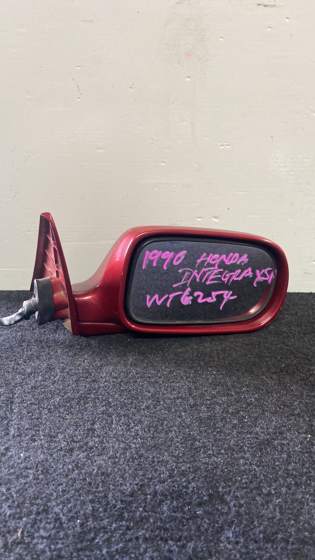 1990 Honda Integra- Right Door Mirror PN: 5 wire