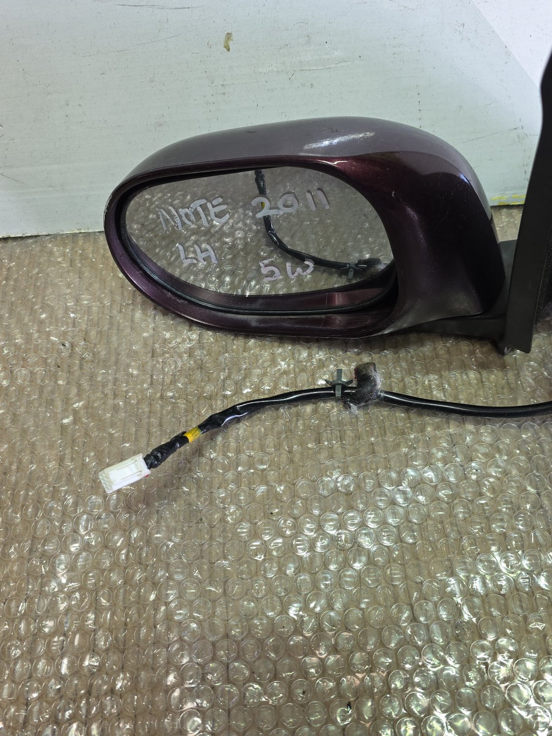 2011 Nissan March- Left Door Mirror PN: 5 wires