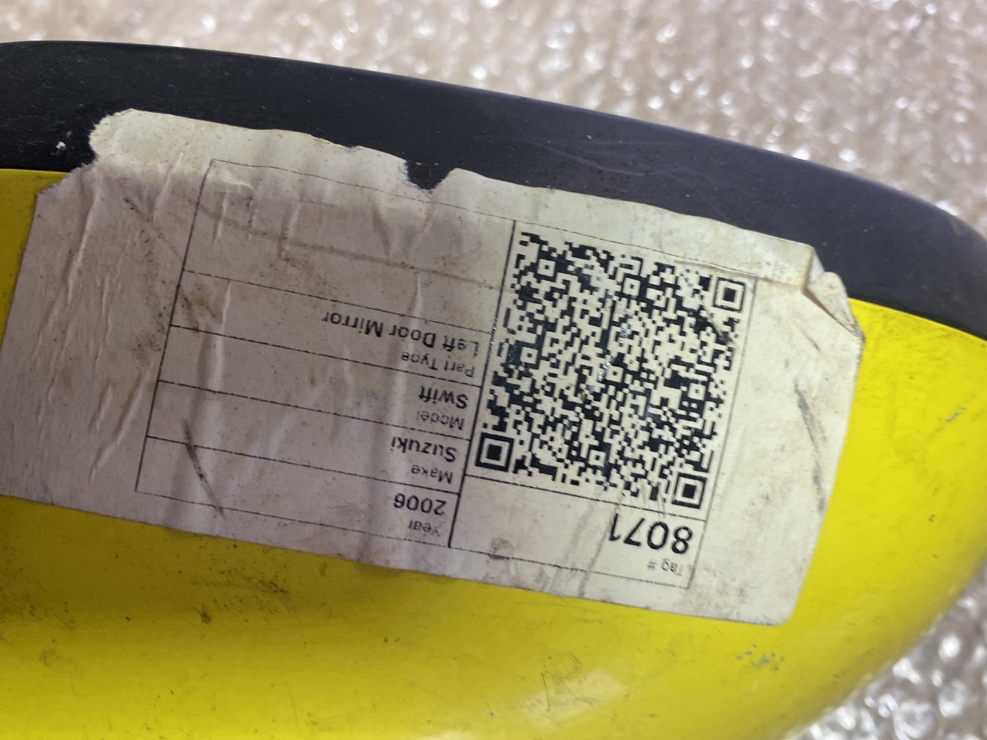 2006 Suzuki Swift- Left Door Mirror PN: 5 wires