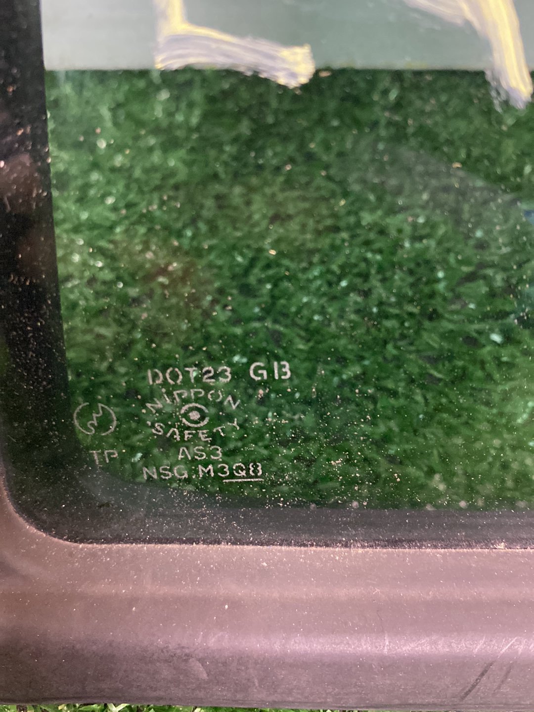 2006 Mazda Demio - Right Rear Quarter Door Glass PN: M308