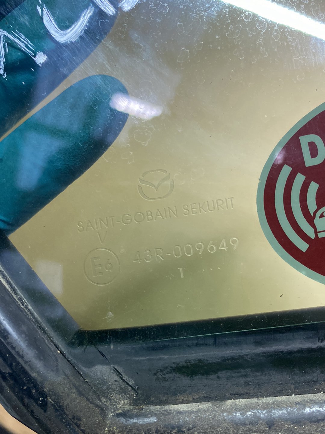 2012 Mazda Axela BLFFP- Right Rear Quarter Door Glass PN: