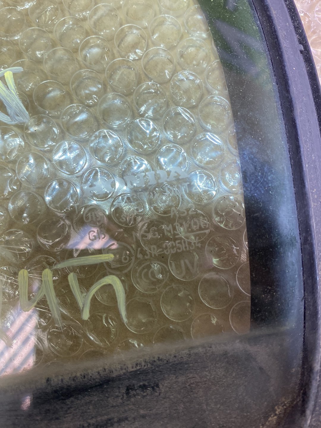 2007 Honda Civic- Right Rear Quarter Door Glass PN: M31