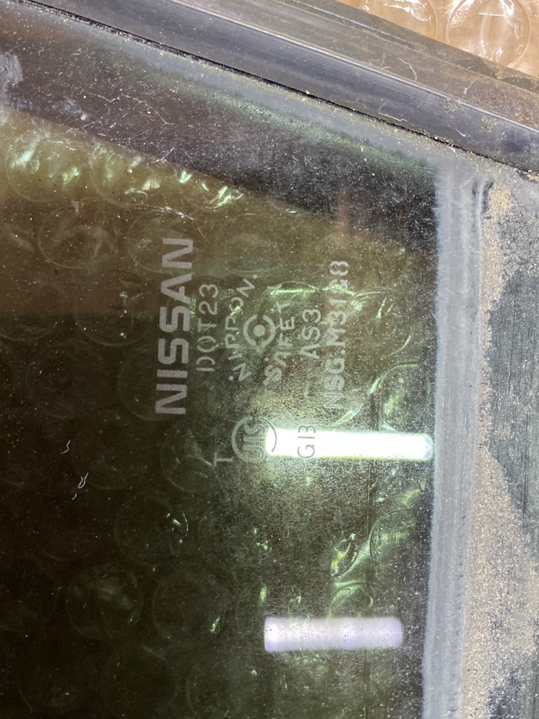 2008 Nissan Tiida- Left Rear Quarter Door Glass PN: M31G8
