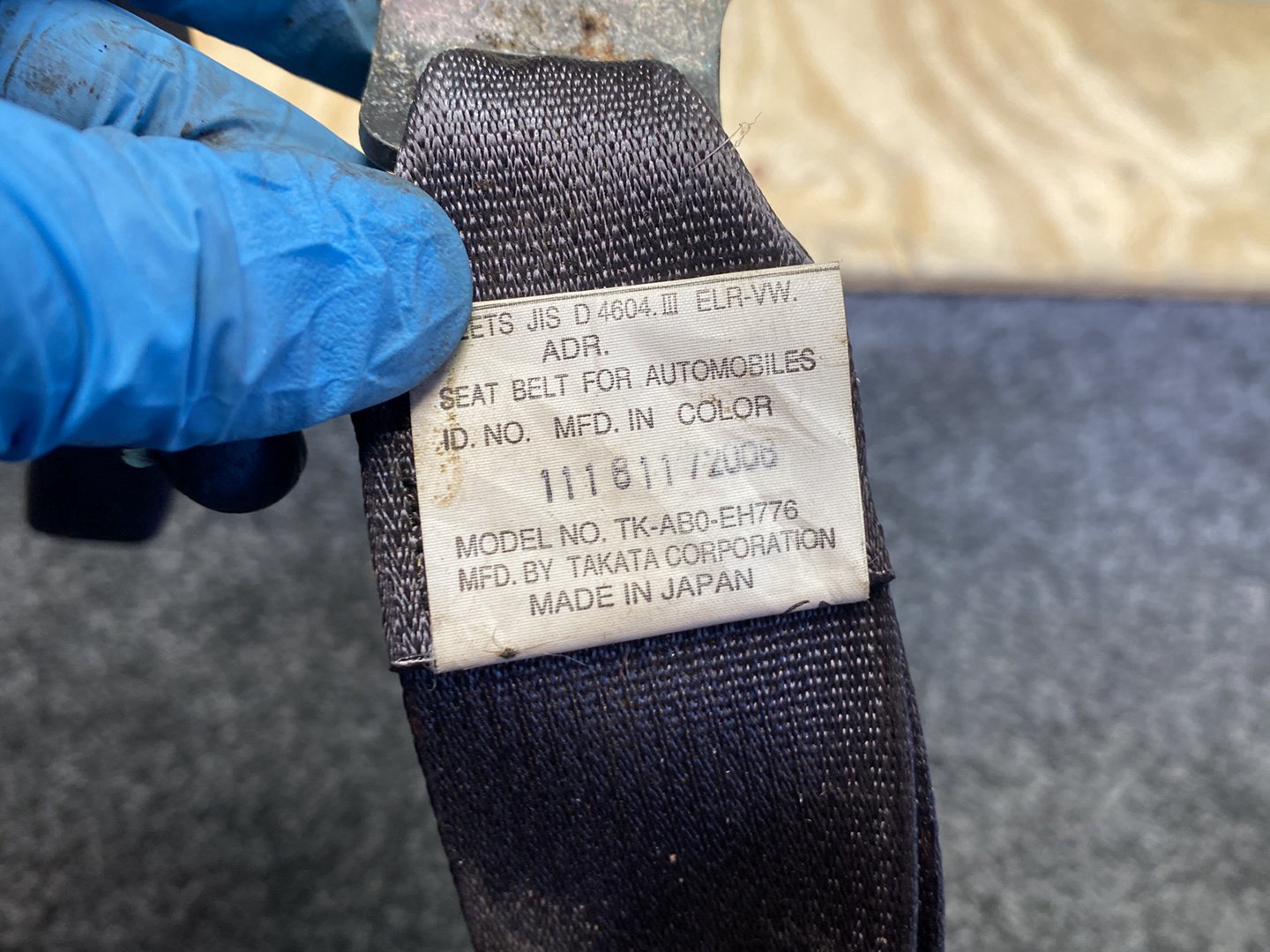 2006 Mazda Atenza GY3W - Left Front Seat Belt