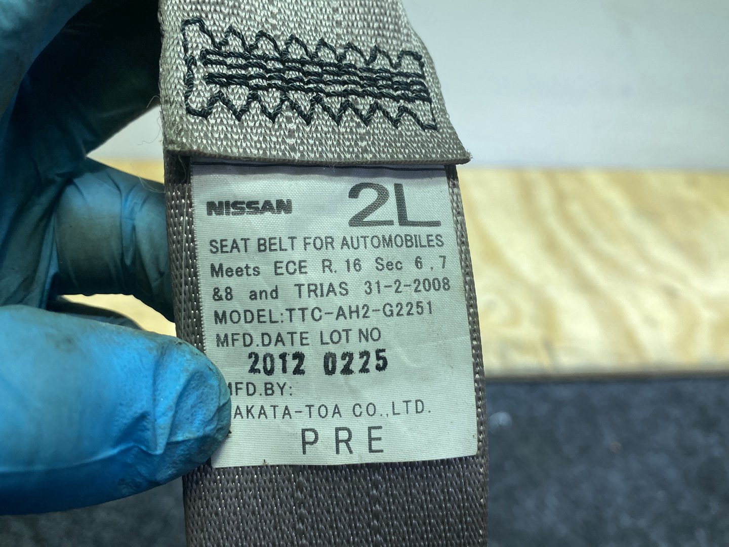 2012 Nissan March IV K13 K13 - Left Front Seat Belt