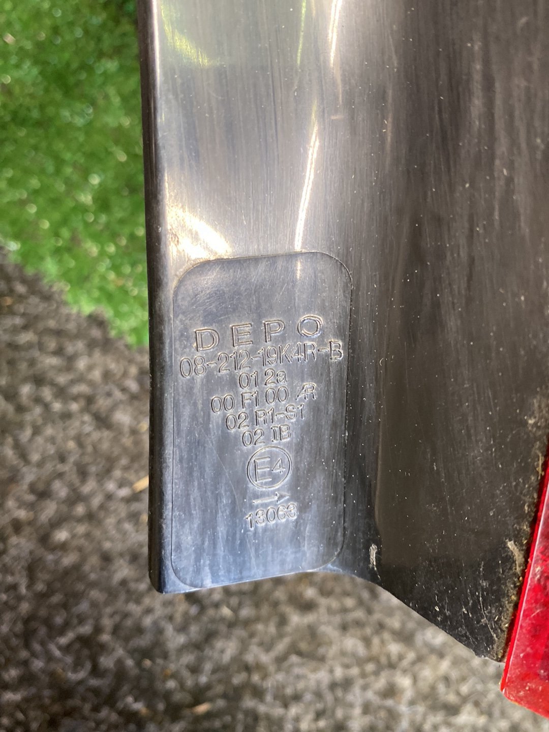 2003 Used Toyota Corolla - Right Taillight PN: 13063