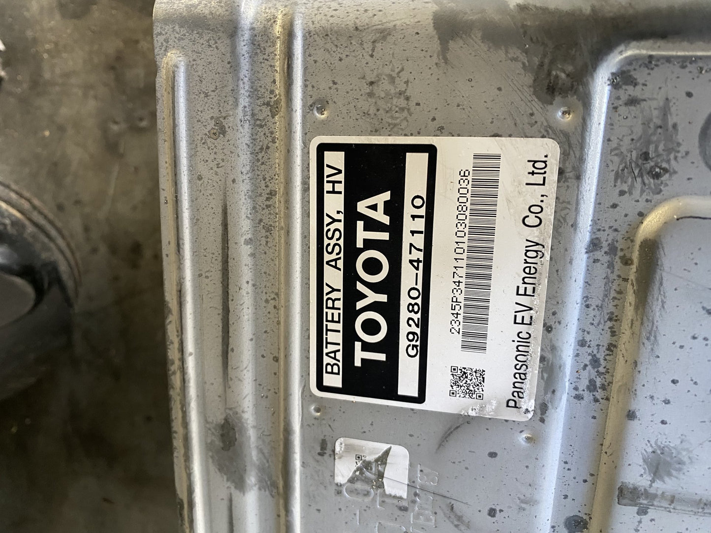 2010 Used Toyota Prius - Hybrid Battery PN: NHW20-3564596