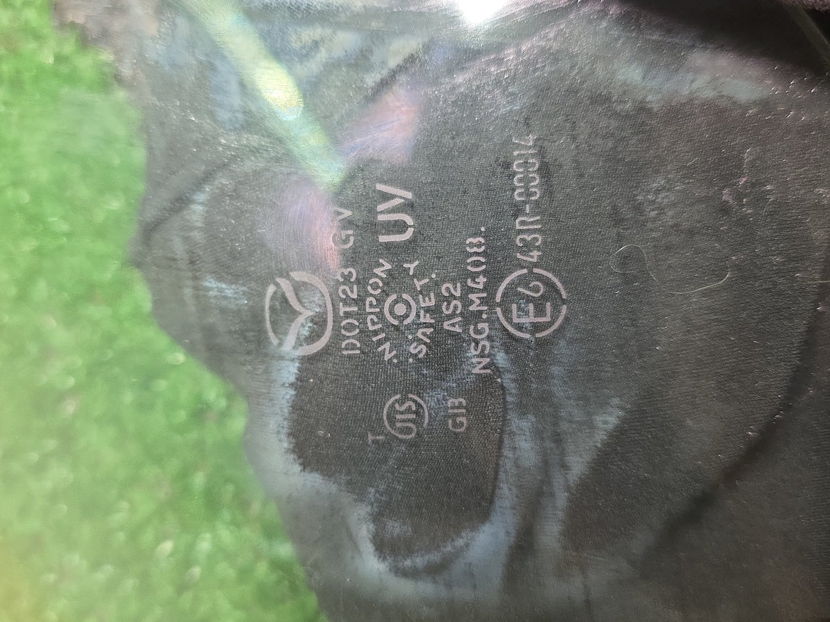 2007 Mazda CX-7 - Left Rear Quarter Door Glass PN: M408