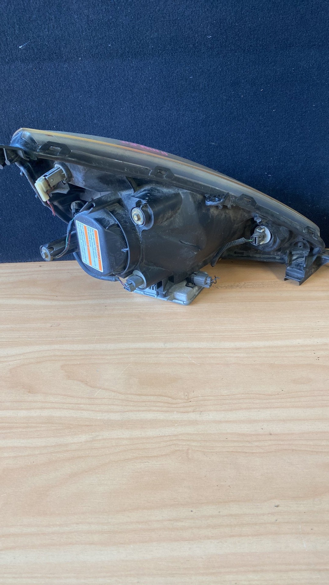 2004 Honda Fit - Left Headlight PN: P3448 H.I.D chrome inner