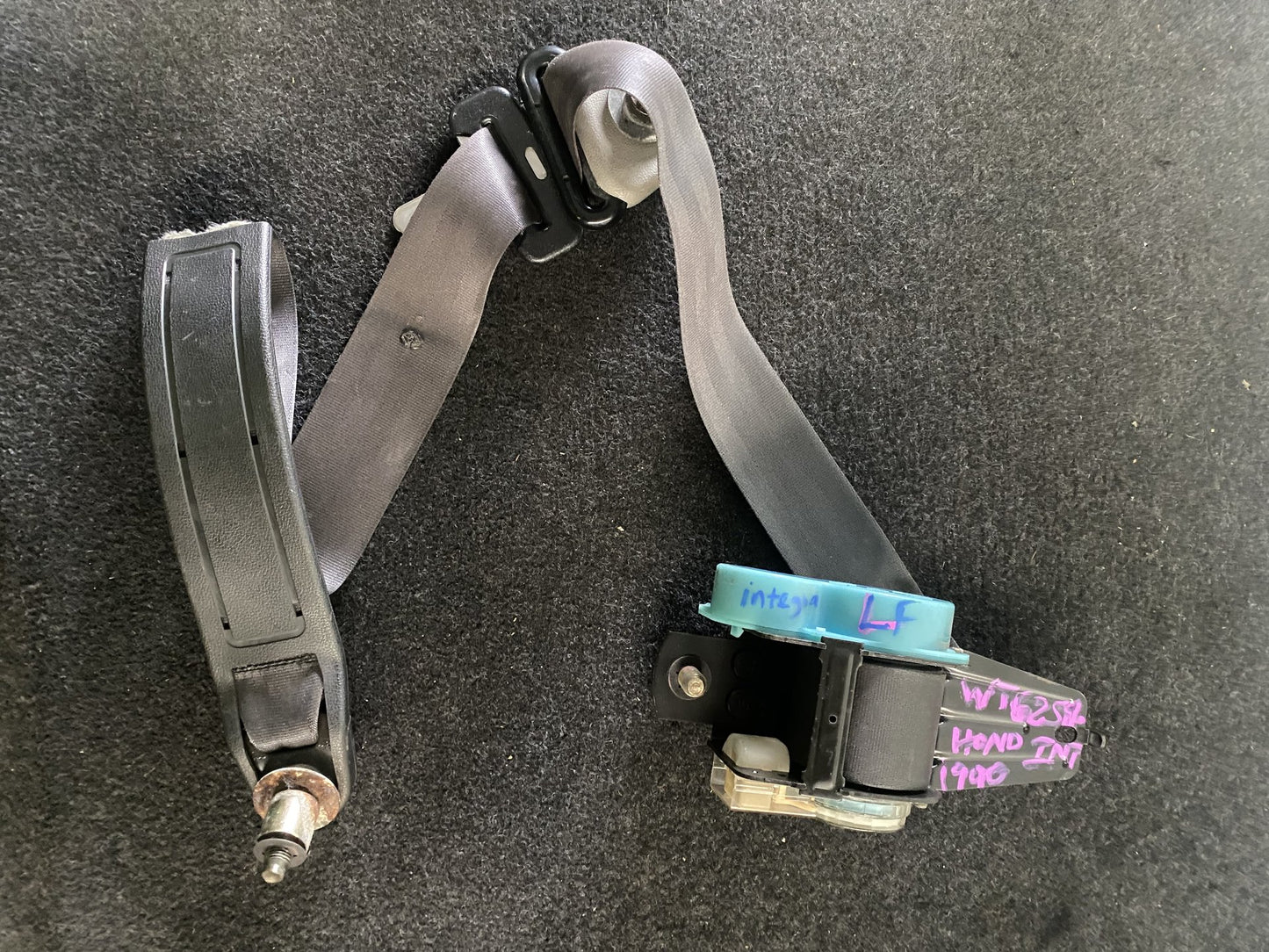 1990 Honda Integra- Left Front Seat Belt PN: 2 door no tag