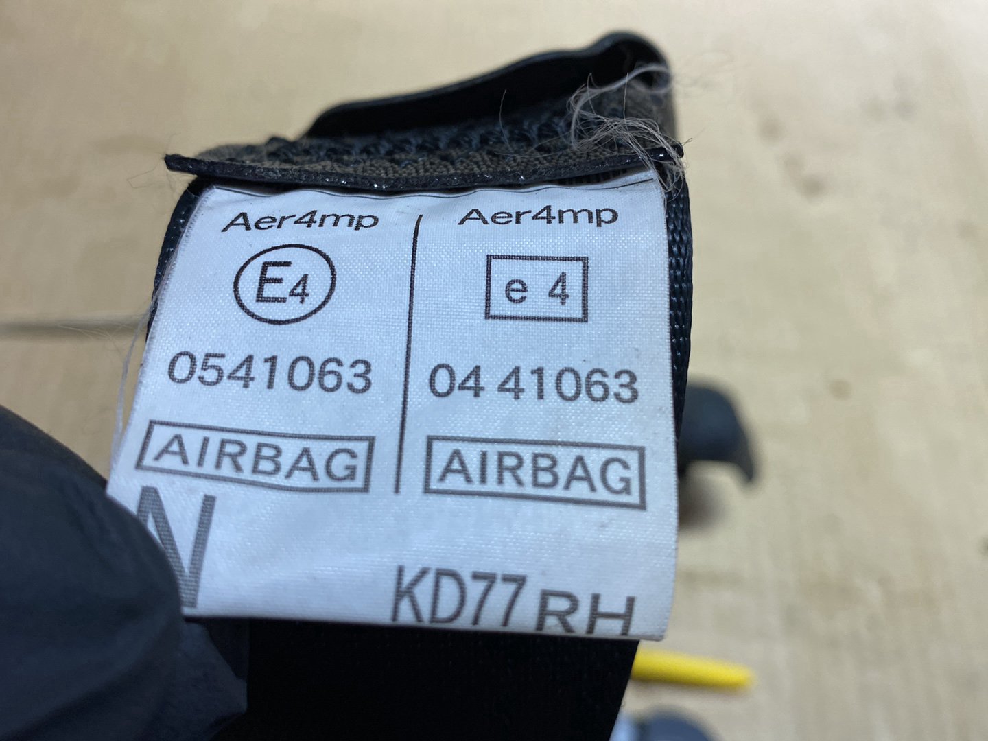 2013 Mazda CX-5 KE2AW - Right Front Seat Belt PN: see photo