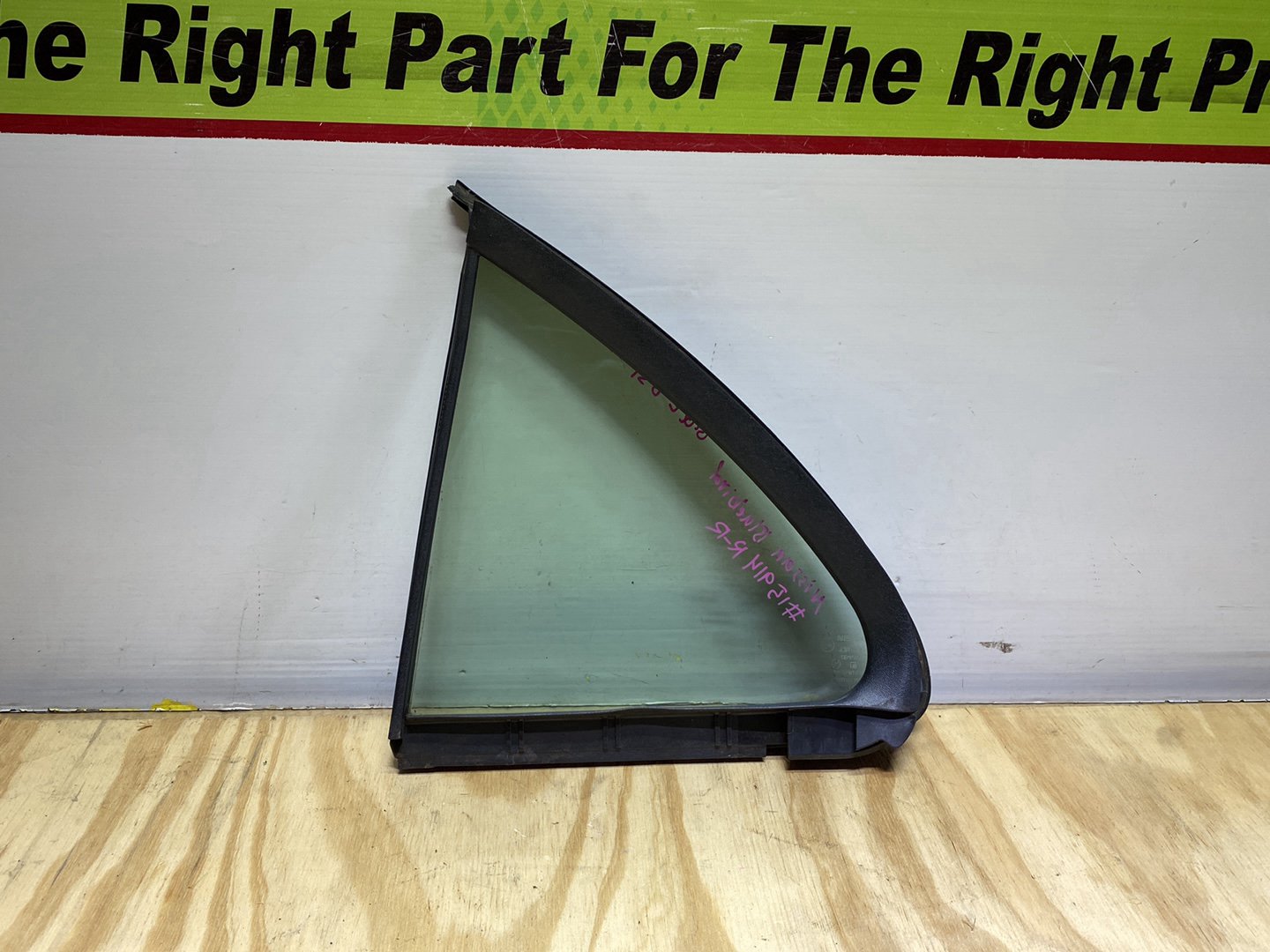 2005 Nissan Bluebird QG10 - Right Rear Quarter Door Glass