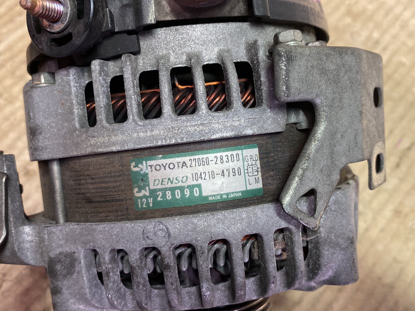 2009 Toyota Camry - Alternator PN: see photo
