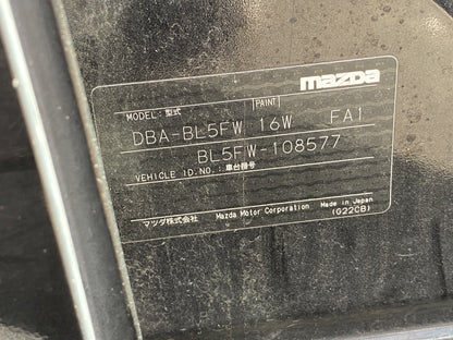 2010 Mazda Axela BL5FW Dismantling For Parts