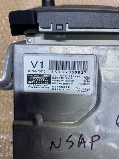 2011 Lexus CT200h - Stereo Head Unit PN: 8612076012