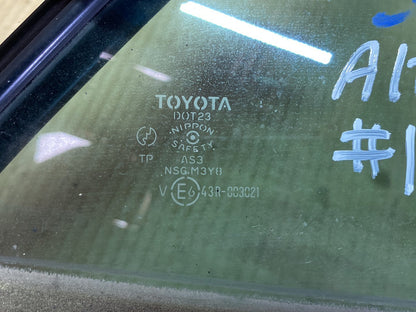 2002 Used Toyota Altezza GXE10 - Right Rear Quarter Door Glass
