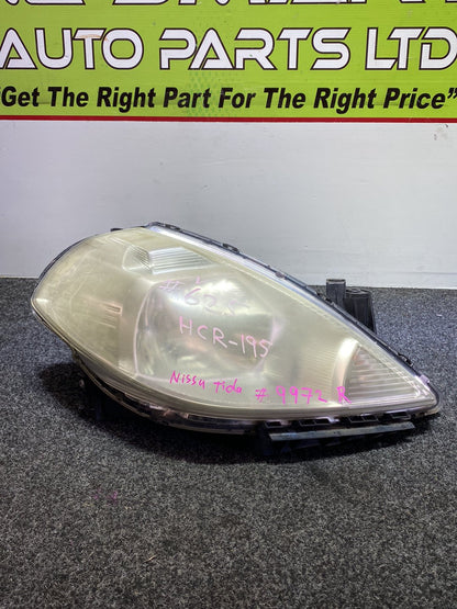 2005 Nissan Tiida C11 - Right Headlight PN: HCR-195