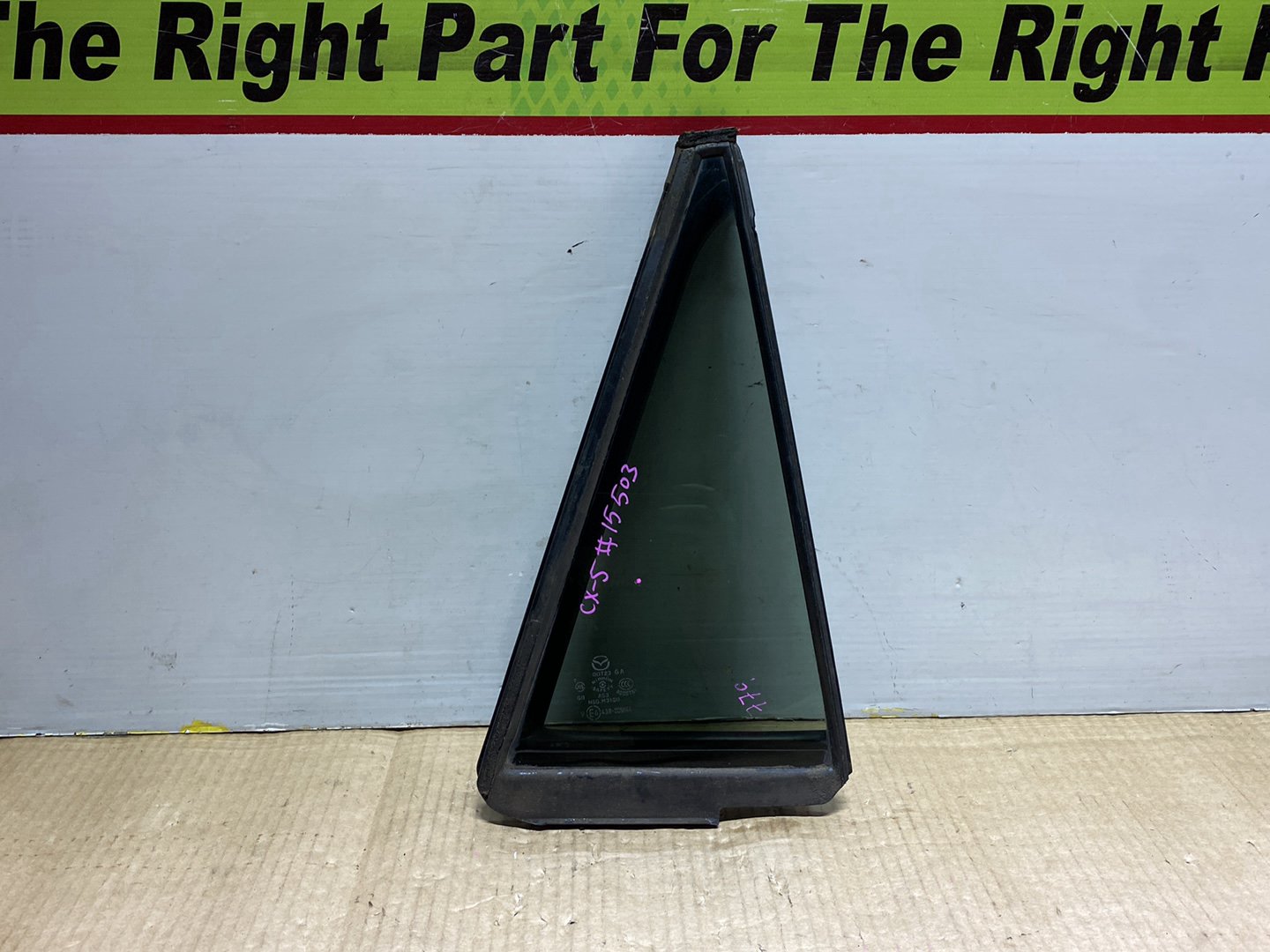 2013 Mazda CX-5 KE2AW - Right Rear Quarter Door Glass
