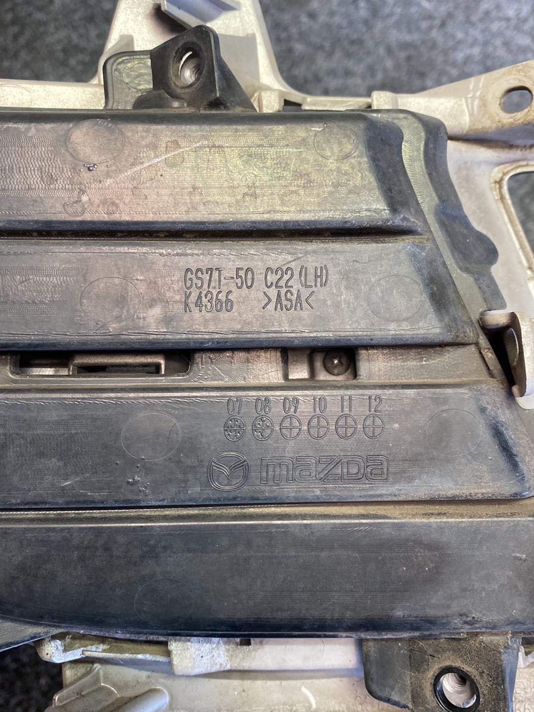 2010 Mazda Atenza GH - Left Fog Light Cover PN: see photos