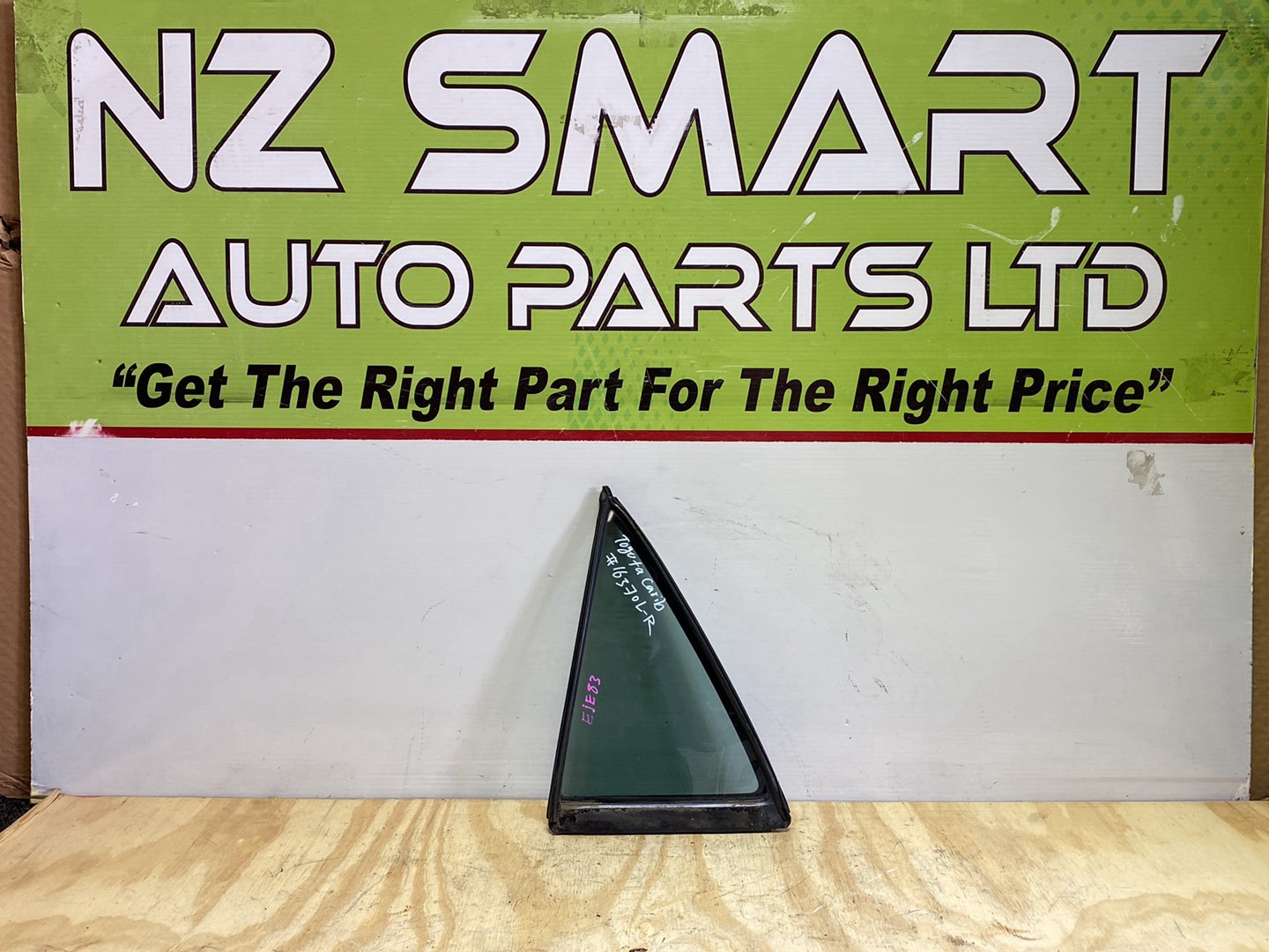 1999 Toyota Carib AE114 - Left Rear Quarter Door Glass