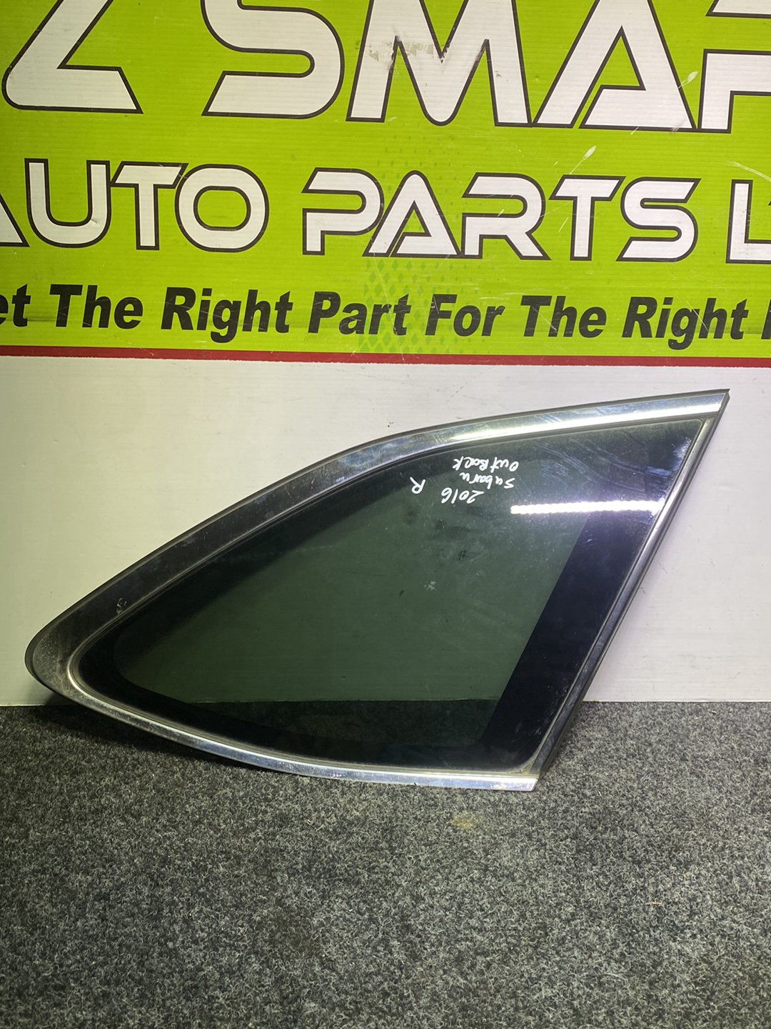 2016 Subaru Outback - Right Rear Cargo Glass PN: Tint Number M3Q8