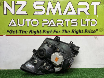 Aug 2004 to Dec 2010 - Nissan Elgrand E51 - Left Headlight - Hid, Grey Led Type, Lens# 100-24852