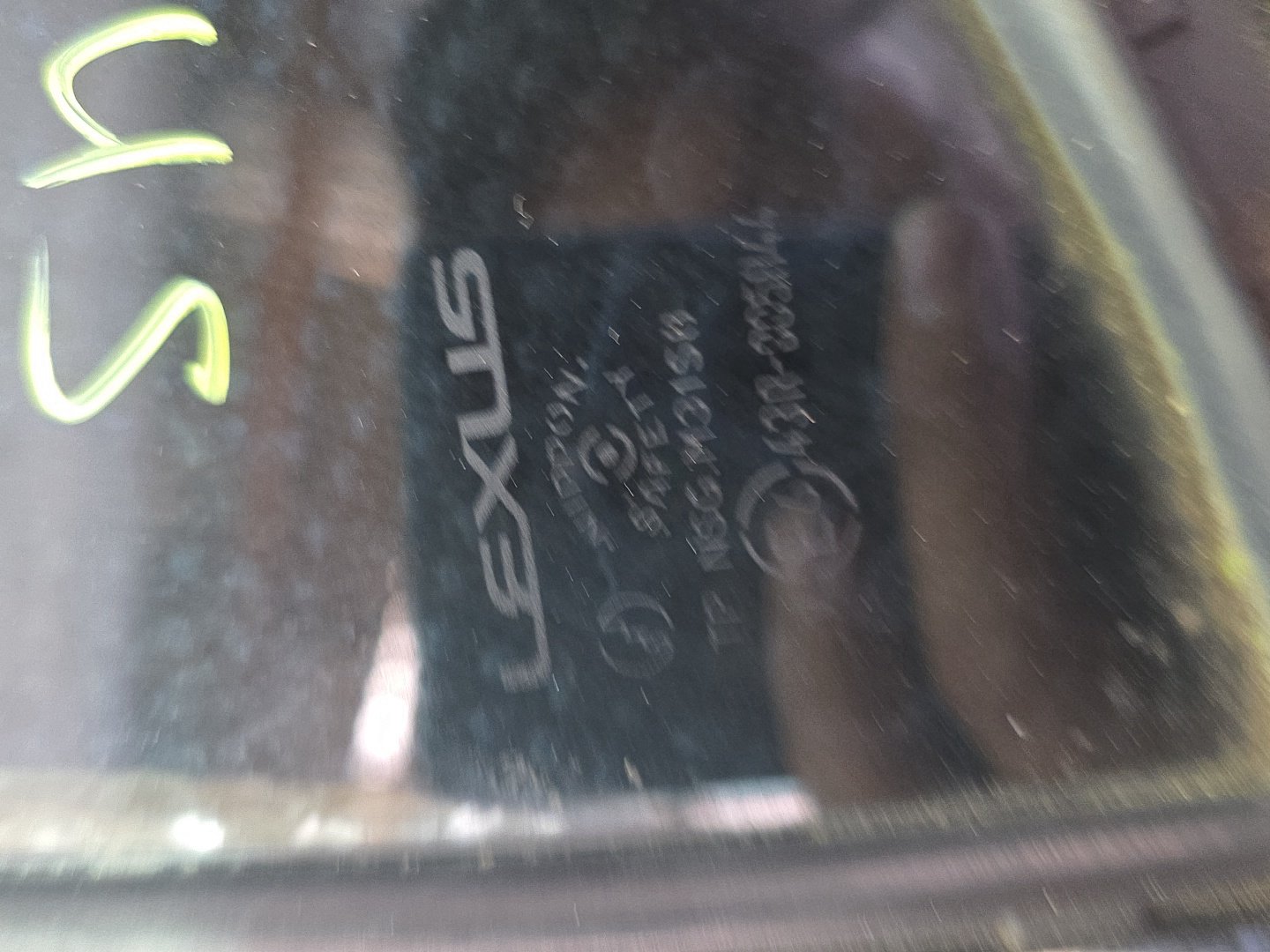 2007 Used Lexus IS250- Left Rear Quarter Door Glass PN: Tint Number M31S8
