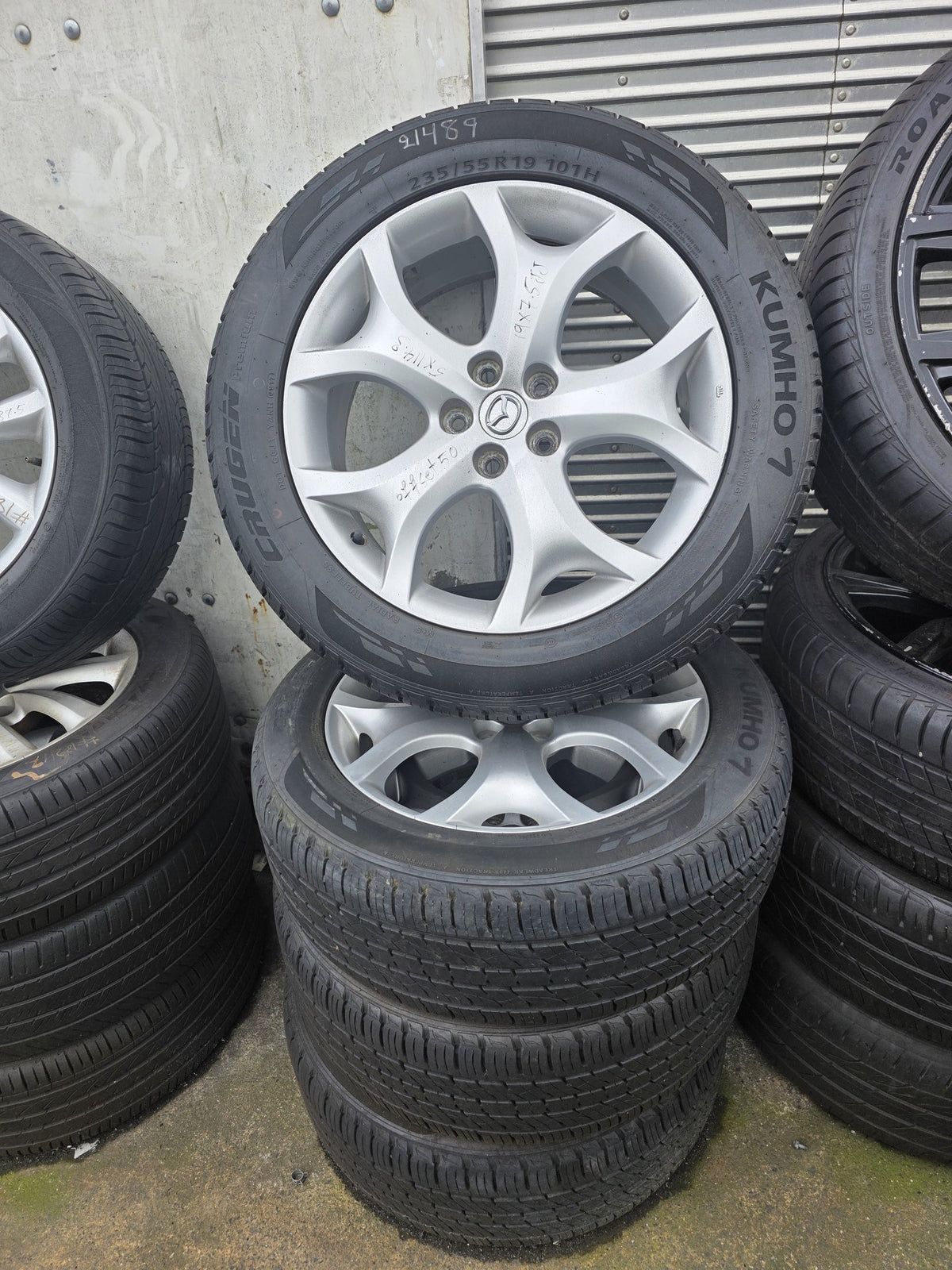 Mazda Mag Wheel Set PN: Stud Pattern 5x114.3/ Wheel Size 19x7.5JJ/ Offset 50