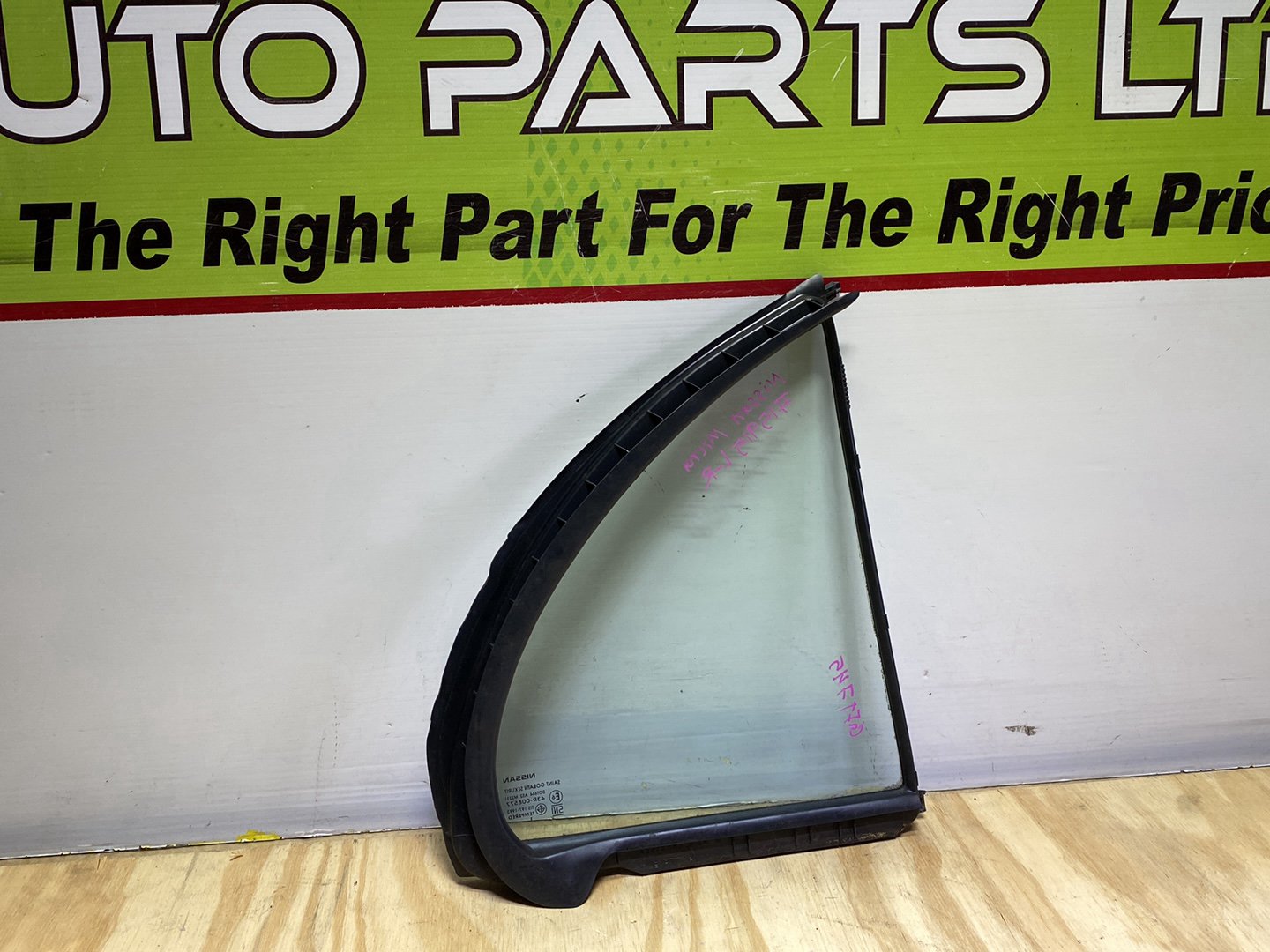 2012 Nissan Micra - Left Rear Quarter Door Glass