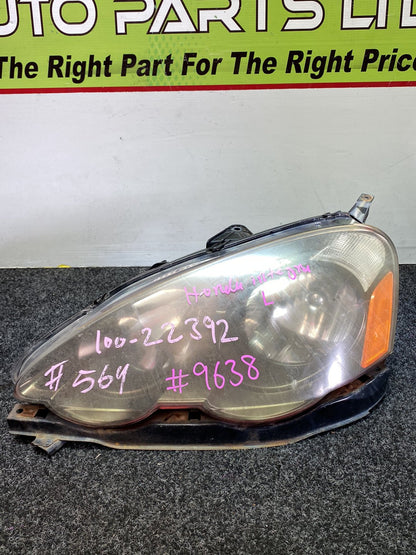 2004 Honda Integra- Left Headlight PN: 100-22392