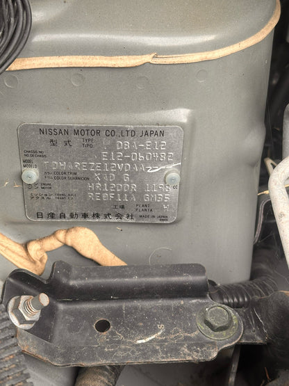 2013, Nissan, Note Dismantling For Parts