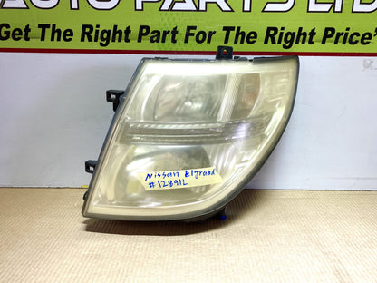 2005 Nissan Elgrand E51 - Left Headlight PN: Koito 100-24854