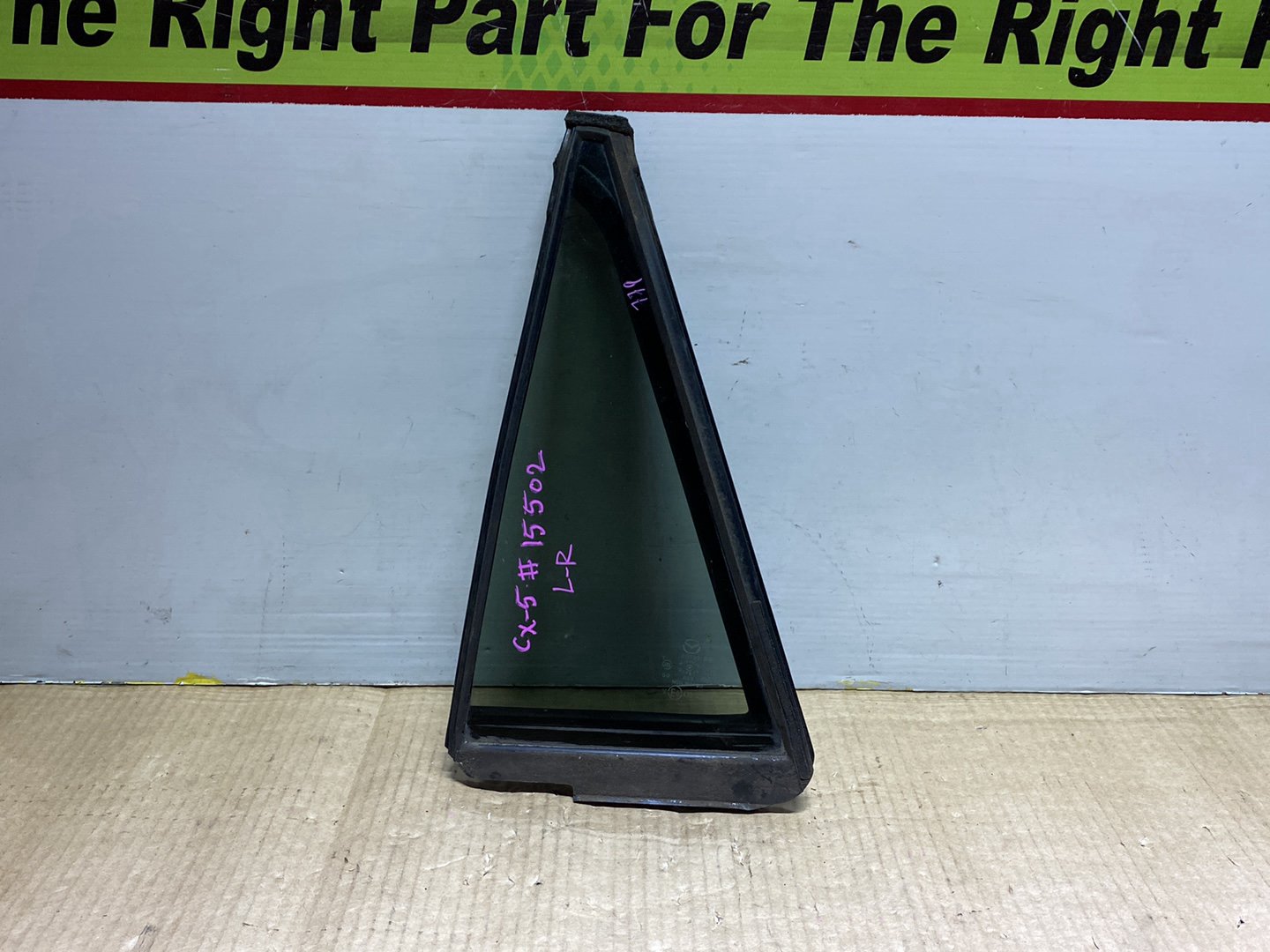 2013 Mazda CX-5 KE2AW - Left Rear Quarter Door Glass