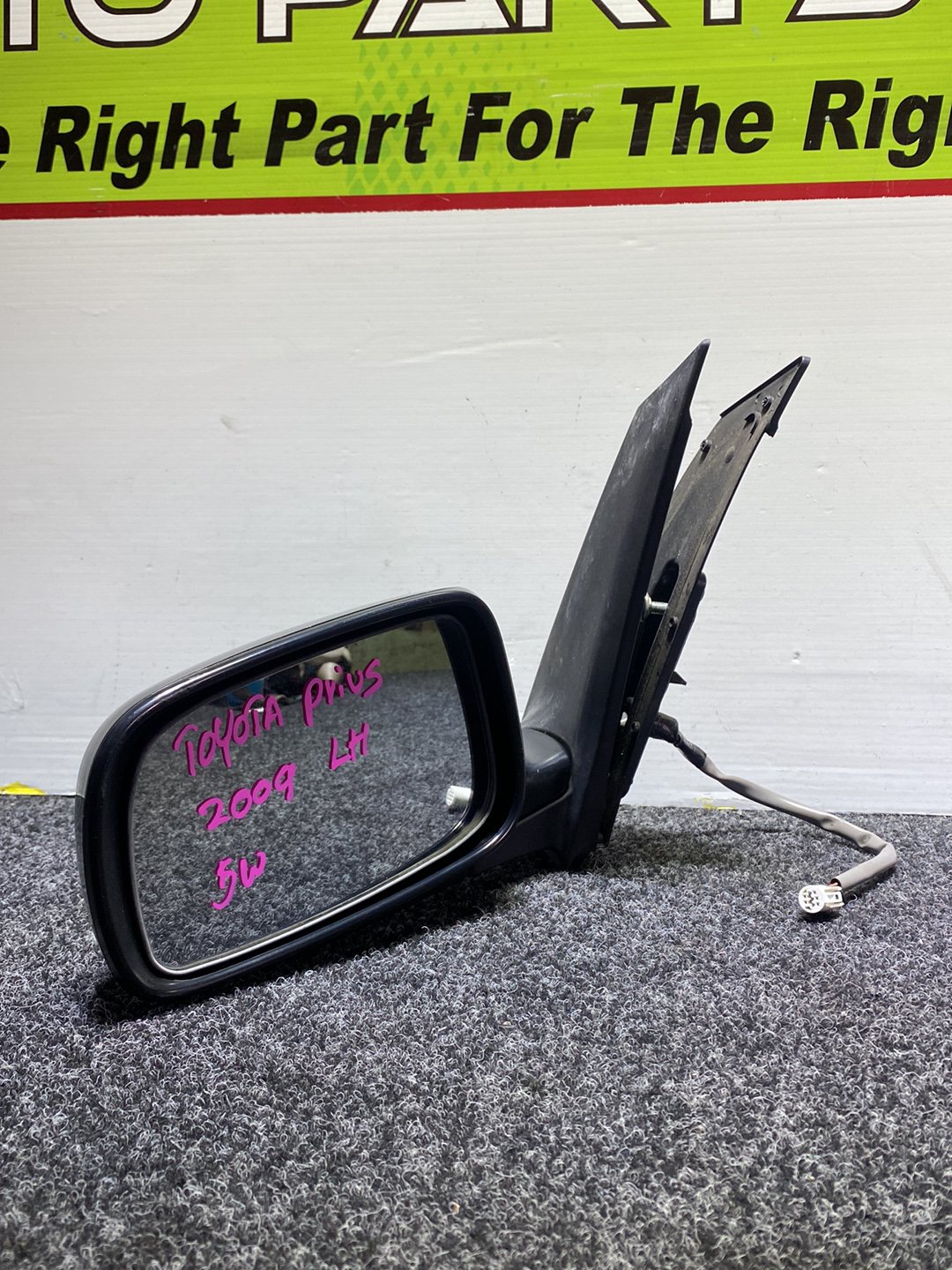 2009 Used Toyota Prius - Left Door Mirror PN: 5 wire type