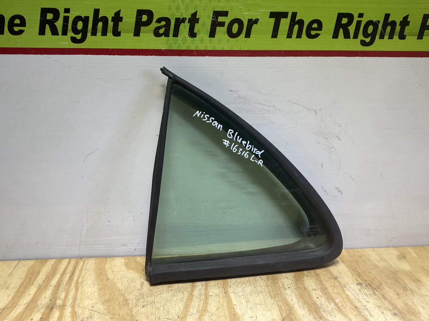 2005 Nissan Bluebird - Left Rear Quarter Door Glass