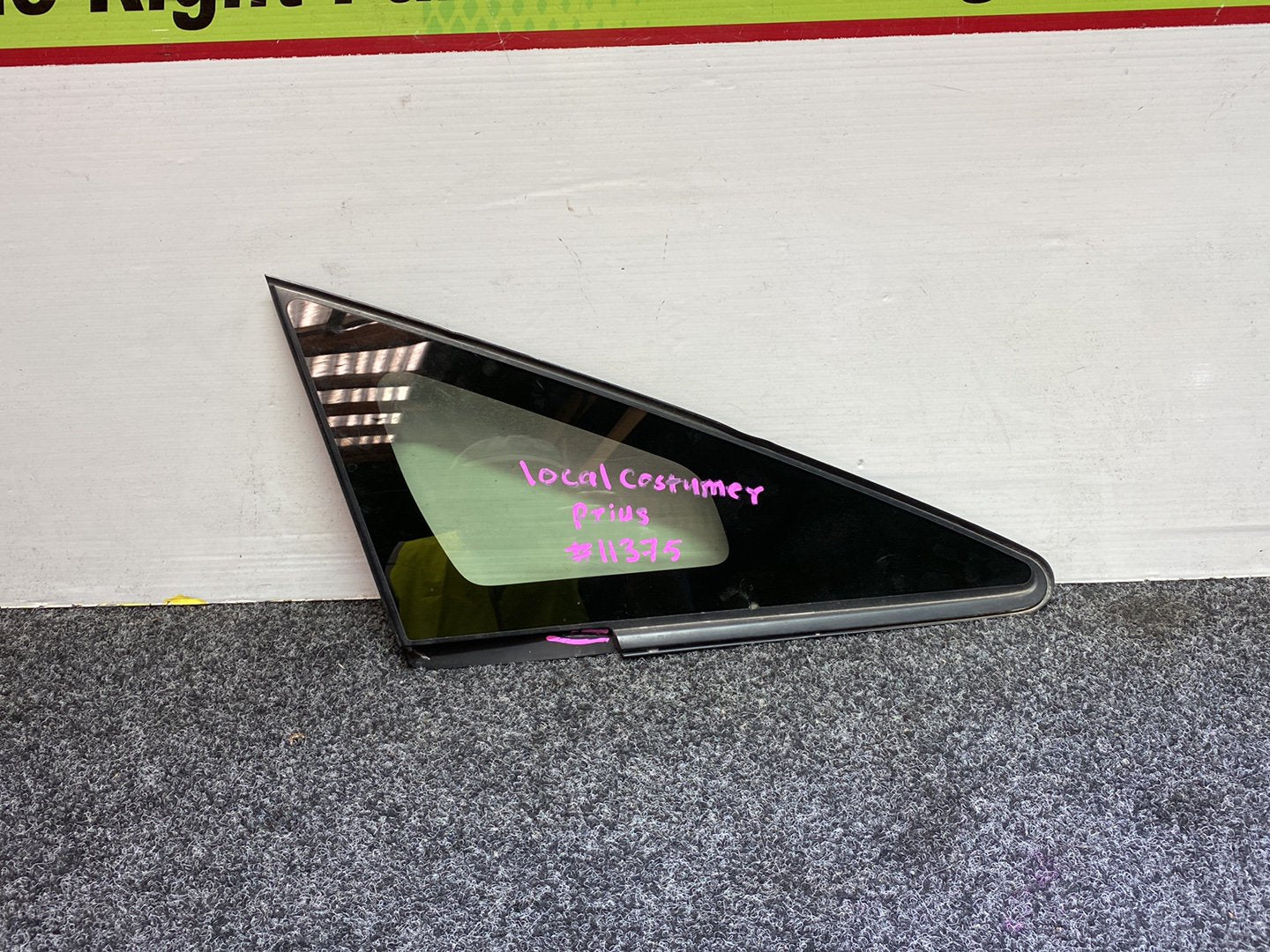 Used Toyota Prius W30 - Right Front Quarter Door Glass