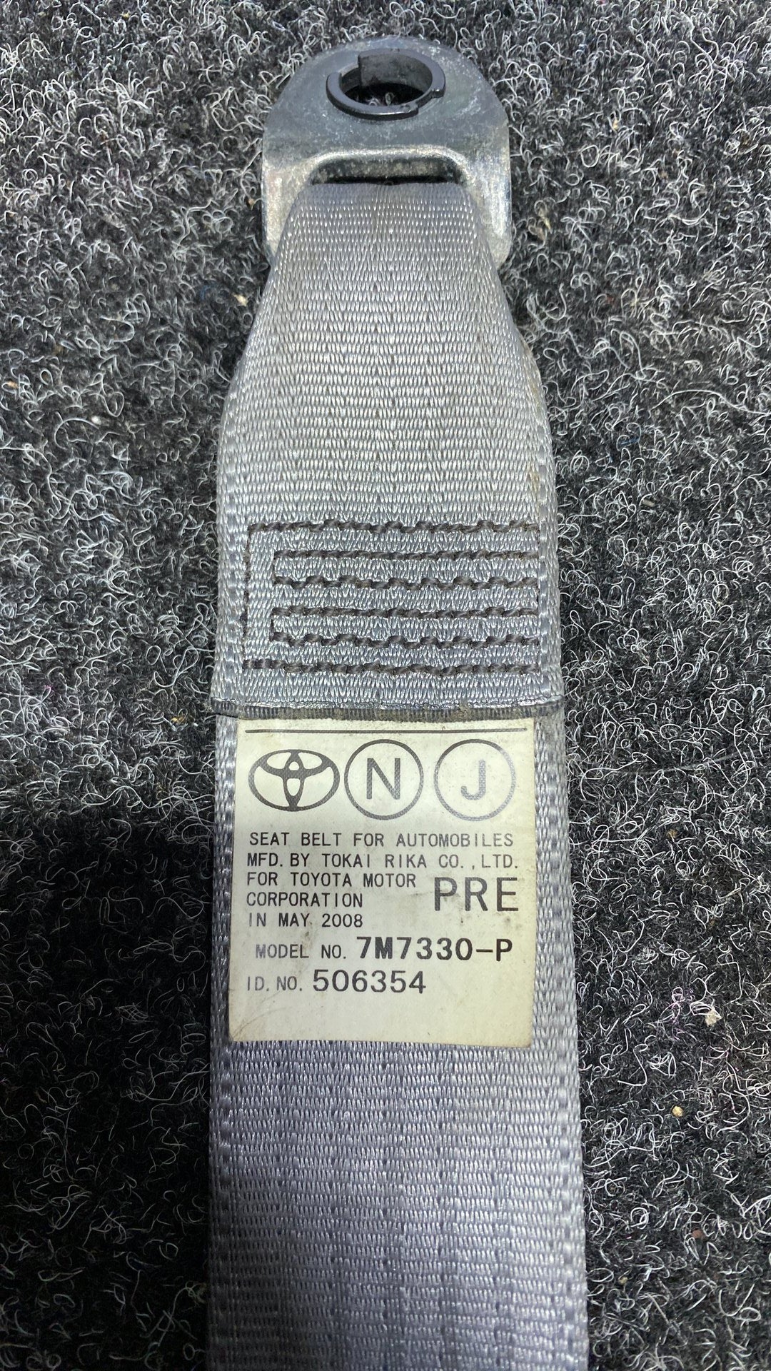 2008 Used Toyota PriusRight  Front Seat Belt, see pics