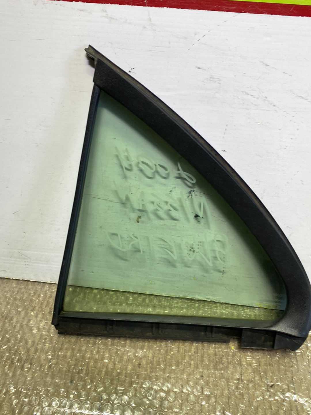 2004 Nissan Bluebird- Right Rear Quarter Door Glass PN: M2E2