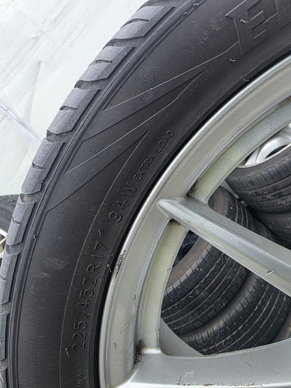 Mercedes Benz Mag Wheel Set 5x112 Stud Pattern/ Wheel Size 17x6.5 JJ/ Offset: 49