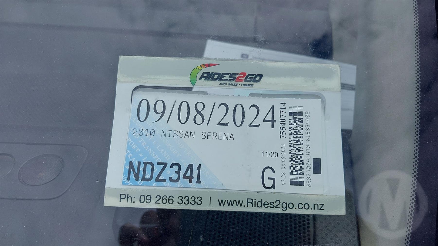 2010 Nissan Serena CC25 Dismantling For Parts