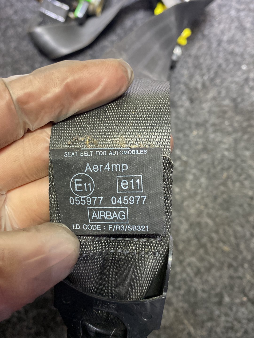2012 Hyundai i45 - Right Front Seat Belt