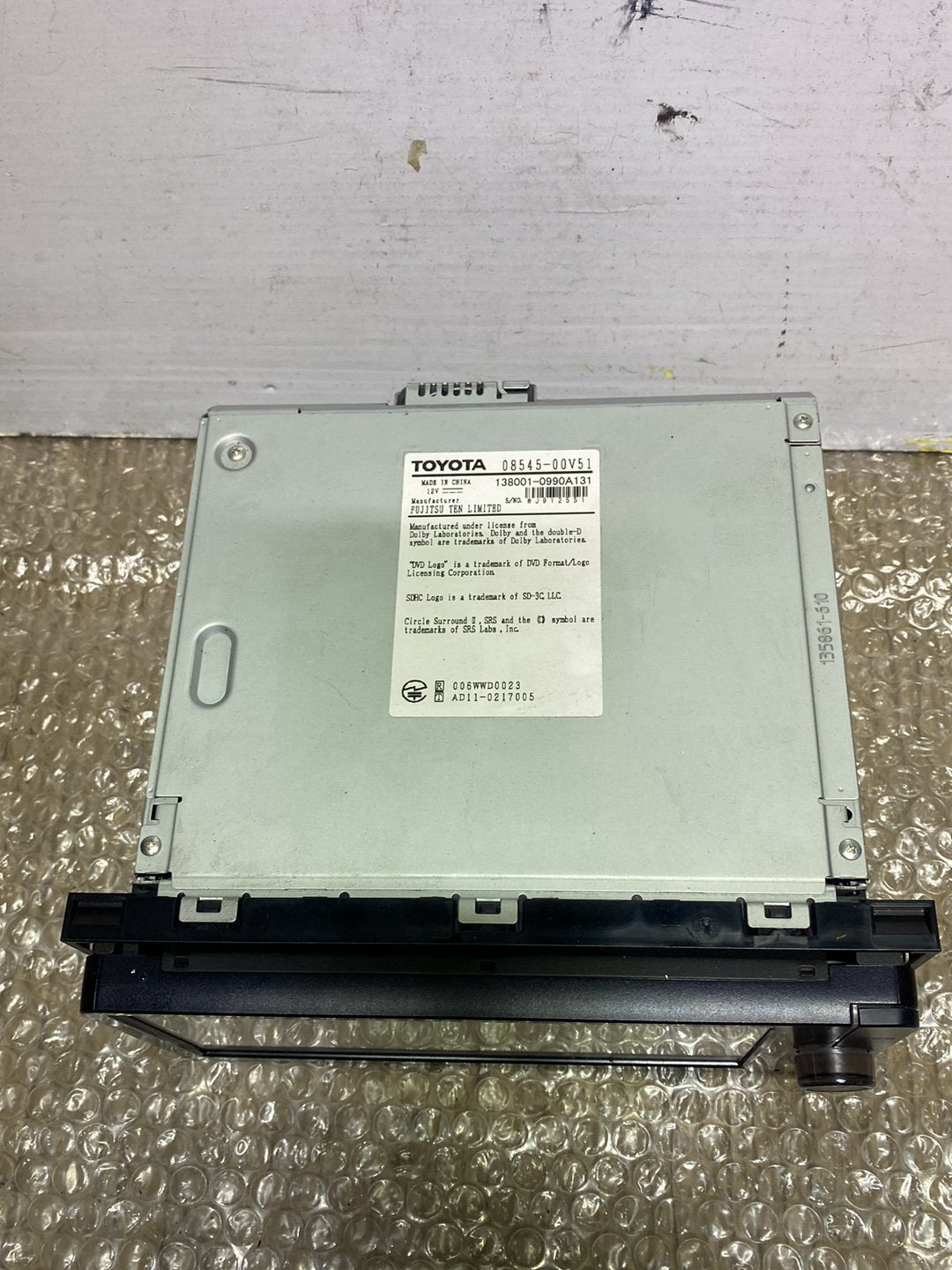 - Stereo Head Unit PN: see photos