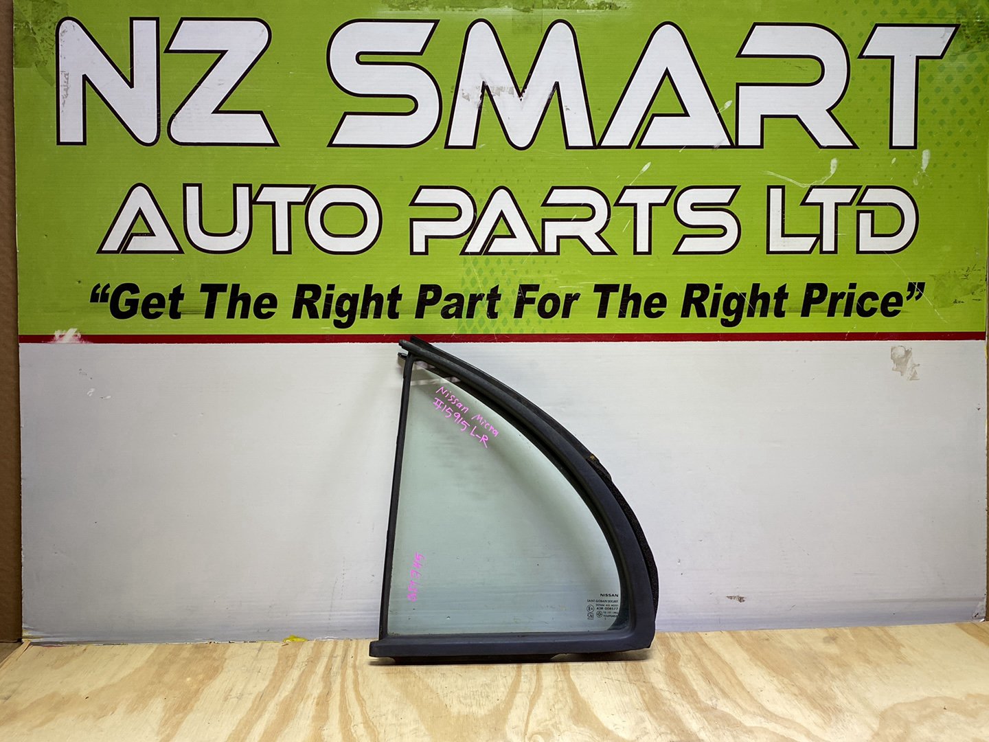 2012 Nissan Micra - Left Rear Quarter Door Glass