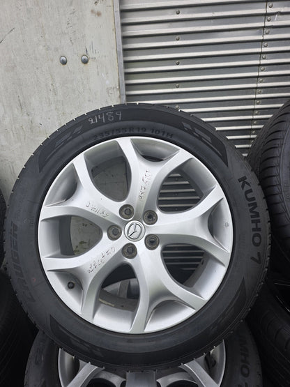 Mazda Mag Wheel Set PN: Stud Pattern 5x114.3/ Wheel Size 19x7.5JJ/ Offset 50