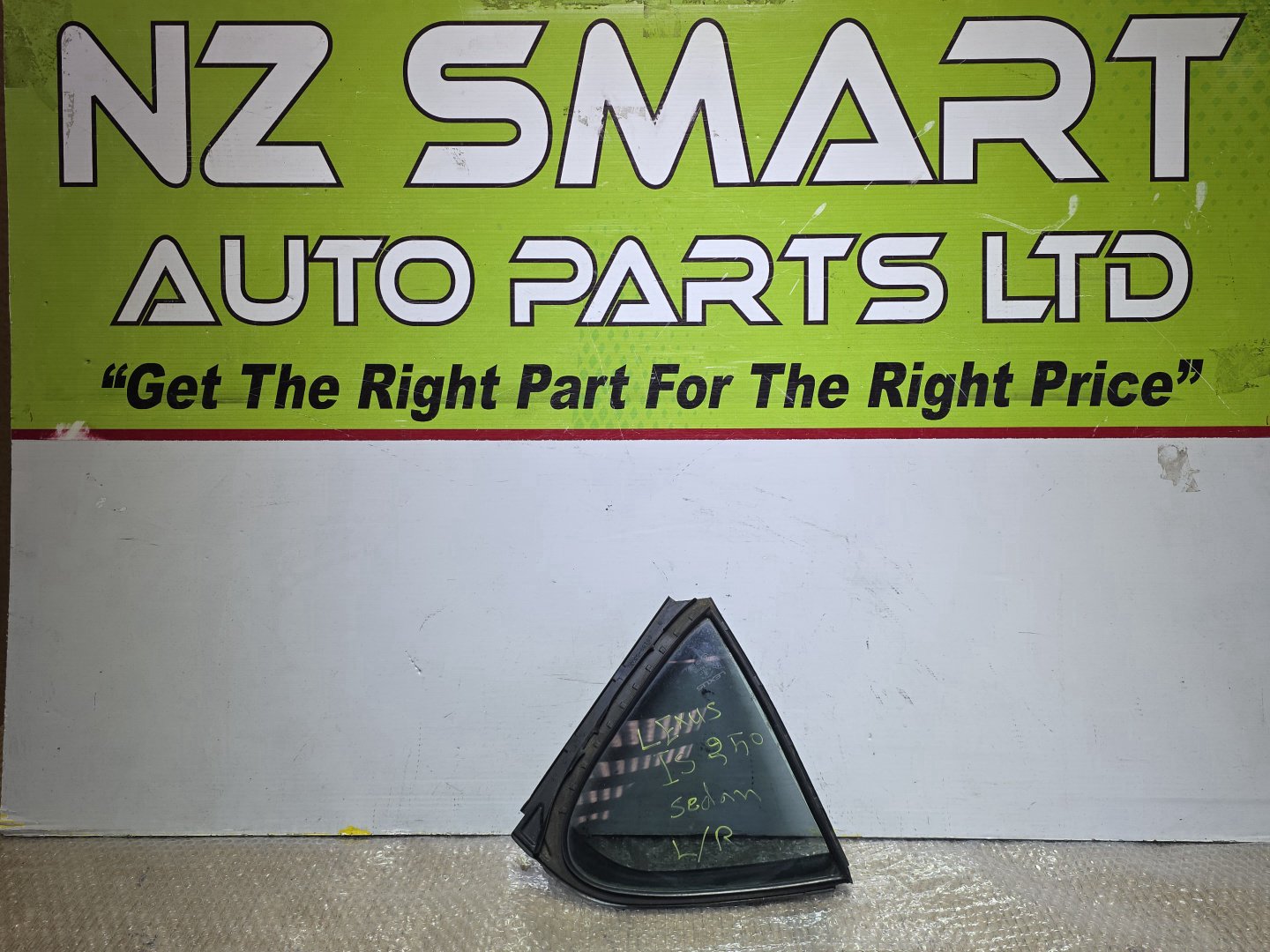 2007 Used Lexus IS250- Left Rear Quarter Door Glass PN: Tint Number M31S8