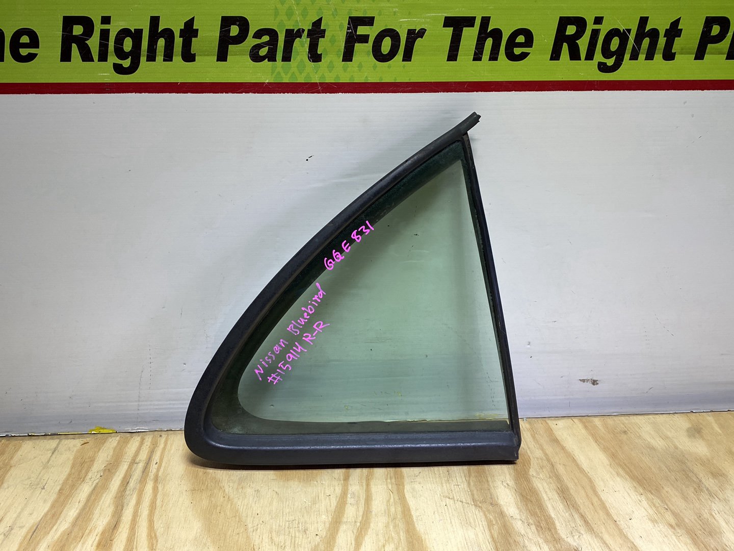 2005 Nissan Bluebird QG10 - Right Rear Quarter Door Glass
