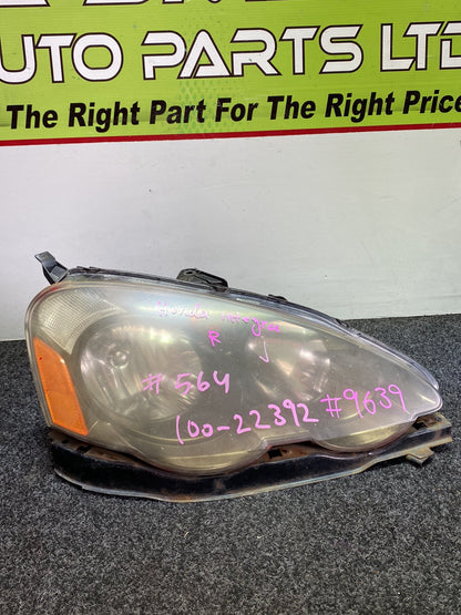2004 Honda Integra- Right Headlight PN: 100-22392