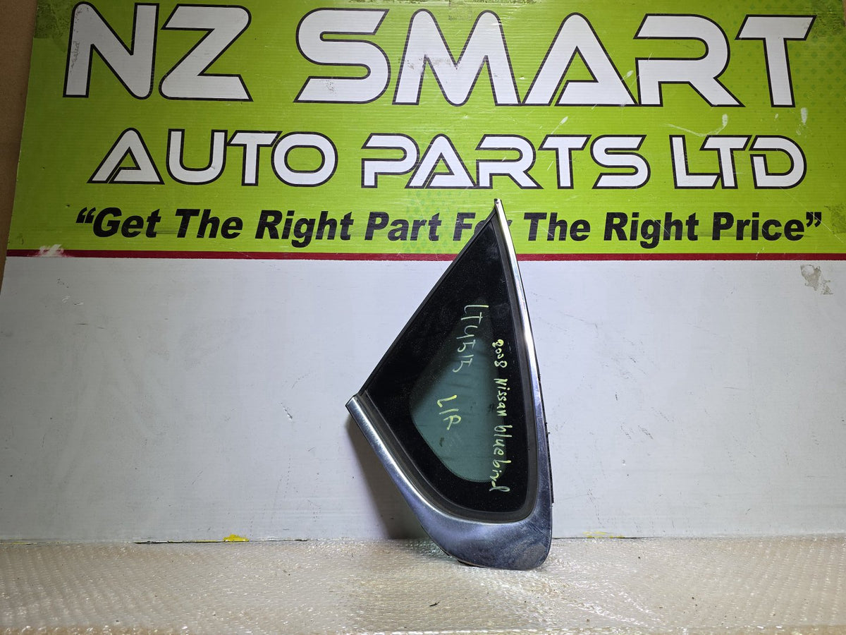 2008 Nissan Bluebird - Left Rear Quarter Door Glass PN: M282