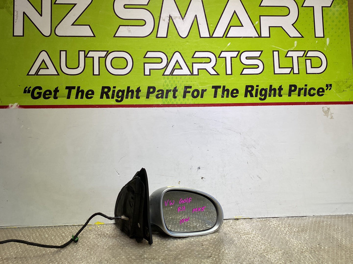 2007 Volkswagen Golf- Right Door Mirror PN: 10 wires
